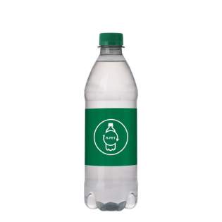 500 ml natuurlijk bronwater in een R-PET fles met draaidop. Kleur dop groen. 500 ml natuurlijk bronwater in een R-PET fles met draaidop. Kleur dop groen.