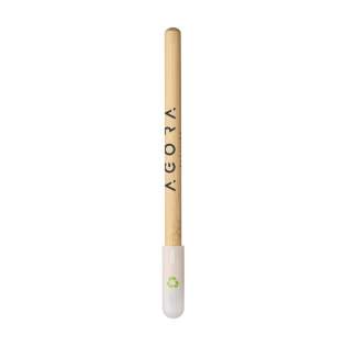 WoW! Duurzaam bamboe potlood dat het traditionele potlood vervangt. Dit potlood heeft een grafietpunt met een schrijflengte tot ca. 20.000 meter. Het schrijft als een traditioneel potlood en kan worden uitgegumd. De punt hoeft niet geslepen te worden en slijt heel langzaam waardoor het potlood tot 100 keer langer meegaat dan een traditioneel potlood.