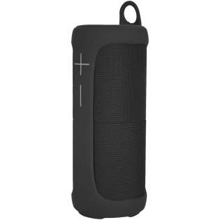 IPX6 splash resistant 20W Bluetooth® speaker that can be taken apart into two independent speakers. Features 2 x 2000 mAh batteries that recharges fully in 2-3 hours, with a playback time of 6-8 hours. Dimensions 23.5 x 8.7 x 8.7 cm. Weight 840 g. Maximum connection distance 10 meters.