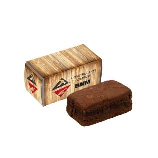 Vollfarbig bedruckte Box mit Standard Milka Brownie