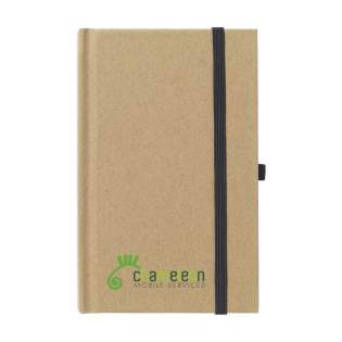A6-formaat notitieboekje van gerecycled materiaal. Met ca. 80 vel/160 pagina's crèmekleurig, gelinieerd FSC Mix gecertificeerd papier (70 g/m²), handige penlus en elastische sluiting. A6-formaat notitieboekje van gerecycled materiaal. Met ca. 80 vel/160 pagina's crèmekleurig, gelinieerd FSC Mix gecertificeerd papier (70 g/m²), handige penlus en elastische sluiting.
