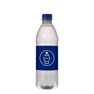 500 ml natuurlijk bronwater in een R-PET fles met draaidop. Kleur dop blauw. 500 ml natuurlijk bronwater in een R-PET fles met draaidop. Kleur dop blauw.