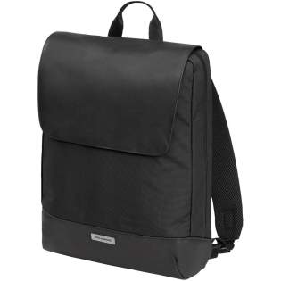 Der Metro Slim Rucksack hat ein modernes Design und ist trotzdem sehr funktionell. Dieser Rucksack bietet einen Magnetverschluss, ein einzelnes Fach mit wasserdichtem Reißverschluss, verstellbare, gepolsterte Schultergurte, eine atmungsaktive Netzrückseite für angenehmen Tragekomfort, eine sichere Vordertasche und einen Gepäckgurt für längere Reisen. Außerdem ist er mit verschiedenen Innenfächern ausgestattet. Ein Notizbuchfach, ein sicheres Reißverschlussfach und einen Organizer mit 2 Stiftschlaufen und einem Visitenkartenfach. Ein elektronisches Gerät bis 15" kann ebenfalls sicher verstaut werden. Der Metro Slim Rucksack hat ein modernes Design und ist trotzdem sehr funktionell. Dieser Rucksack bietet einen Magnetverschluss, ein einzelnes Fach mit wasserdichtem Reißverschluss, verstellbare, gepolsterte Schultergurte, eine atmungsaktive Netzrückseite für angenehmen Tragekomfort, eine sichere Vordertasche und einen Gepäckgurt für längere Reisen. Außerdem ist er mit verschiedenen Innenfächern ausgestattet. Ein Notizbuchfach, ein sicheres Reißverschlussfach und einen Organizer mit 2 Stiftschlaufen und einem Visitenkartenfach. Ein elektronisches Gerät bis 15" kann ebenfalls sicher verstaut werden.