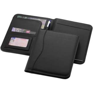 Conférencier avec passant pour stylo, poches pour documents et bloc-notes de 20 pages à lignes. Stylo et accessoires non fournis. Conférencier avec passant pour stylo, poches pour documents et bloc-notes de 20 pages à lignes. Stylo et accessoires non fournis.