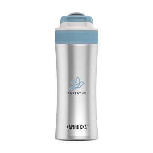 Durable, vacuum insulated 18/8 stainless steel water bottle made by Kambukka®. Thanks to the Spout lid with a drinking spout and angled straw, you don’t have to tilt your head to finish your drink. Safe and easy during activities. When closed, the drinking spout is protected from dirt. • Excellent quality • BPA-free • keeps drinks cool for up to 17 hours • universal lid: also fits on other Kambukka® drinking bottles • the lid is heat-resistant and dishwasher-safe • non-slip base • 100% leakproof • contents 400 ml. This drinking bottle is particularly suitable for (school-aged) children. The pink water bottle (1123.62) cannot be provided with a laser engraving.  STOCK AVAILABILITY: Up to 1000 pcs accessible within 10 working days plus standard lead-time. Subject to availability.