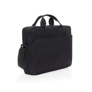 Transportez votre technologie avec style grâce au sac pour ordinateur portable 15,6 pouces en rPET Aware™ Swiss Peak Essential. Ce sac élégant comprend un compartiment principal avec une section dédiée à l'ordinateur portable qui permet d'accueillir les ordinateurs portables de 15,6 pouces en toute sécurité. Le sac comprend également une poche frontale zippée pour les accessoires, deux poignées en toile et une bandoulière amovible et réglable (120 cm) avec boucles pour faciliter le transport. Le logo Swiss Peak ton sur ton sur le devant ajoute une touche d'élégance à son design fonctionnel. Fabriqué à partir de polyester recyclé intégrant le traceur AWARE™. 2 % des recettes de chaque produit vendu avec AWARE™ seront reversés à Water.org. Sans PVC.<br /><br />FitsLaptopTabletSizeInches: 15.6<br />PVC free: true Transportez votre technologie avec style grâce au sac pour ordinateur portable 15,6 pouces en rPET Aware™ Swiss Peak Essential. Ce sac élégant comprend un compartiment principal avec une section dédiée à l'ordinateur portable qui permet d'accueillir les ordinateurs portables de 15,6 pouces en toute sécurité. Le sac comprend également une poche frontale zippée pour les accessoires, deux poignées en toile et une bandoulière amovible et réglable (120 cm) avec boucles pour faciliter le transport. Le logo Swiss Peak ton sur ton sur le devant ajoute une touche d'élégance à son design fonctionnel. Fabriqué à partir de polyester recyclé intégrant le traceur AWARE™. 2 % des recettes de chaque produit vendu avec AWARE™ seront reversés à Water.org. Sans PVC.<br /><br />FitsLaptopTabletSizeInches: 15.6<br />PVC free: true