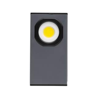 Zakformaat werklamp met superheldere COB-verlichting gemaakt van RCS-gecertificeerd gerecycled ABS-plastic. Totale gerecyclede inhoud: 36% op basis van het totale gewicht van het artikel. RCS-certificering garandeert een volledig gecertificeerde toeleveringsketen van gerecyclede materialen. De werklamp maakt gebruik van een oplaadbare A-klasse 900 mAh lithiumbatterij, dus er is geen behoefte aan het vervangen van batterijen. Eenvoudig op te laden via uw USB-poort. Het werklicht is uitgerust met 260 lumen COB-verlichting. Met 2 modi: COB en COB 50%. Met een magneet aan de achterkant. Met standfunctie. Met type C-poort voor opladen. Bedrijfstijd op één lading: 3 uur<br /><br />Lightsource: COB LED<br />LightsourceQty: 1<br />PVC free: true Zakformaat werklamp met superheldere COB-verlichting gemaakt van RCS-gecertificeerd gerecycled ABS-plastic. Totale gerecyclede inhoud: 36% op basis van het totale gewicht van het artikel. RCS-certificering garandeert een volledig gecertificeerde toeleveringsketen van gerecyclede materialen. De werklamp maakt gebruik van een oplaadbare A-klasse 900 mAh lithiumbatterij, dus er is geen behoefte aan het vervangen van batterijen. Eenvoudig op te laden via uw USB-poort. Het werklicht is uitgerust met 260 lumen COB-verlichting. Met 2 modi: COB en COB 50%. Met een magneet aan de achterkant. Met standfunctie. Met type C-poort voor opladen. Bedrijfstijd op één lading: 3 uur<br /><br />Lightsource: COB LED<br />LightsourceQty: 1<br />PVC free: true