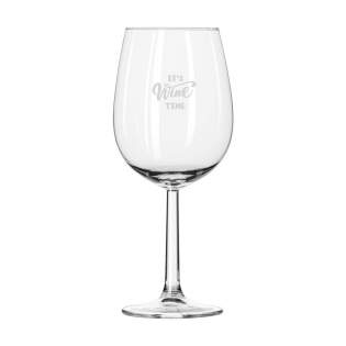 Klares Weinglas mit Standfuß. Klassisches Design. Für das Ausschenken von Weinen in Restaurants, auf Geschäftsveranstaltungen oder im privaten Rahmen. Fassungsvermögen: 450 ml.
