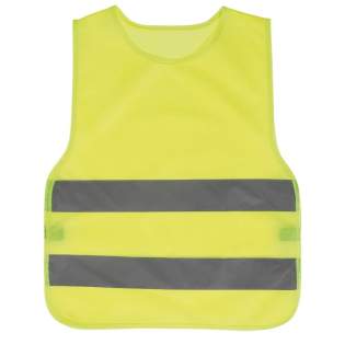 Geel veiligheidsvest voor kinderen met twee reflecterende strepen en elastieken banden aan de zijkant. Gemaakt van stevig maar licht polyester waardoor het hesje comfortabel draagt. Voldoet aan de Europese EN1150 norm. past in de safety opberghoes 90934. Geel veiligheidsvest voor kinderen met twee reflecterende strepen en elastieken banden aan de zijkant. Gemaakt van stevig maar licht polyester waardoor het hesje comfortabel draagt. Voldoet aan de Europese EN1150 norm. past in de safety opberghoes 90934.
