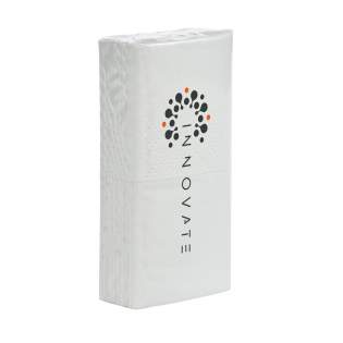 10 soft 4-layer tissues in foil with closing strip, with direct printing