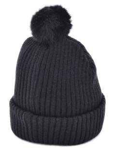 How cute is this acrylic hat with a fluffy pom pom on top. The knitted structure ensures that the hat has the right balance between cute and cool, so you can use it for many occasions. How cute is this acrylic hat with a fluffy pom pom on top. The knitted structure ensures that the hat has the right balance between cute and cool, so you can use it for many occasions.