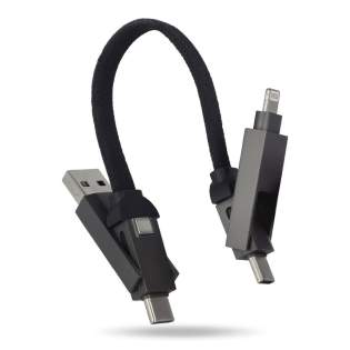 Deze multifunctionele kabel is de ultieme reisgenoot, met USB-A en USB-C ingangen met USB-C en Lightning uitgangen voor eindeloze compatibiliteit. Hij ondersteunt Power Delivery (PD) en Quick Charge (QC). Het nylon gevlochten materiaal garandeert een lange levensduur, terwijl de magnetische sluiting het netjes georganiseerd houdt. Perfect voor on-the-go gebruik. Deze multifunctionele kabel is de ultieme reisgenoot, met USB-A en USB-C ingangen met USB-C en Lightning uitgangen voor eindeloze compatibiliteit. Hij ondersteunt Power Delivery (PD) en Quick Charge (QC). Het nylon gevlochten materiaal garandeert een lange levensduur, terwijl de magnetische sluiting het netjes georganiseerd houdt. Perfect voor on-the-go gebruik.