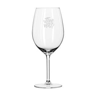 Klares Weinglas für das Ausschenken von Rotwein in Restaurants, auf Geschäftsveranstaltungen oder im privaten Rahmen. Fassungsvermögen: 530 ml.