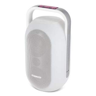 Der Muse Ambient Light Speaker ist der perfekte Lautsprecher für jede Gelegenheit. Egal, ob Sie zu Hause, im Garten oder auf einer Strandparty entspannen, dieser spritzwassergeschützte Lautsprecher liefert einen kraftvollen Sound mit 60 W Leistung und bietet einfaches NFC-Pairing für eine mühelose Verbindung. Mit seinem spritzwassergeschützten IPX4-Design ist der Muse Ambient Light Speaker ideal für Aktivitäten im Freien geeignet. Das mehrfarbige Ambient Light schafft eine einzigartige Atmosphäre, indem es die Farben wechselt oder automatisch auf die Musik reagiert. Streamen Sie kabellos über Bluetooth und genießen Sie Ihre Lieblingssongs bis zu 10 Stunden lang. Der Lautsprecher verfügt außerdem über praktische Extras wie eine Freisprechfunktion und 5 beruhigende Naturgeräusche. Mit dem USB-C-Ladeanschluss können Sie sowohl den Lautsprecher als auch externe Geräte problemlos aufladen. Egal, ob Sie feiern oder sich entspannen, der Muse Ambient Light Speaker sorgt für den perfekten Sound und die perfekte Atmosphäre. Der Muse Ambient Light Speaker ist der perfekte Lautsprecher für jede Gelegenheit. Egal, ob Sie zu Hause, im Garten oder auf einer Strandparty entspannen, dieser spritzwassergeschützte Lautsprecher liefert einen kraftvollen Sound mit 60 W Leistung und bietet einfaches NFC-Pairing für eine mühelose Verbindung. Mit seinem spritzwassergeschützten IPX4-Design ist der Muse Ambient Light Speaker ideal für Aktivitäten im Freien geeignet. Das mehrfarbige Ambient Light schafft eine einzigartige Atmosphäre, indem es die Farben wechselt oder automatisch auf die Musik reagiert. Streamen Sie kabellos über Bluetooth und genießen Sie Ihre Lieblingssongs bis zu 10 Stunden lang. Der Lautsprecher verfügt außerdem über praktische Extras wie eine Freisprechfunktion und 5 beruhigende Naturgeräusche. Mit dem USB-C-Ladeanschluss können Sie sowohl den Lautsprecher als auch externe Geräte problemlos aufladen. Egal, ob Sie feiern oder sich entspannen, der Muse Ambient Light Speaker sorgt für den perfekten Sound und die perfekte Atmosphäre.