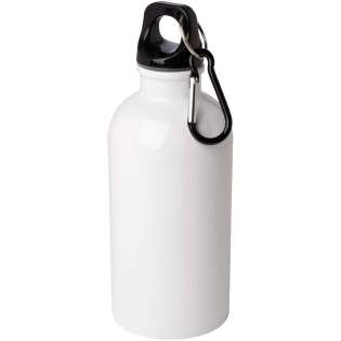 Always stay hydrated with this durable yet lightweight 400 ml water bottle made from RCS certified recycled stainless steel. It’s the perfect companion for sports, day trips or for use at the office. The single-walled Oregon bottle has a twist-off cap and offers plenty of space to add any kind of logo. Clip the attached carabiner (not suitable for climbing) securely to a bag to keep it from getting lost. Always stay hydrated with this durable yet lightweight 400 ml water bottle made from RCS certified recycled stainless steel. It’s the perfect companion for sports, day trips or for use at the office. The single-walled Oregon bottle has a twist-off cap and offers plenty of space to add any kind of logo. Clip the attached carabiner (not suitable for climbing) securely to a bag to keep it from getting lost.