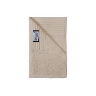 This guest towel with a size of 30 x 50 cm is ideal for use in the bathroom, toilet and kitchen for drying your hands. The softness ensures that the guest towel is very user-friendly and thanks to the combed cotton, this guest towel dries quickly. Drying has never been so nice! The grammage of 500 gr/m2 ensures that the guest towel absorbs well and feels very soft.<br />This item from The One Towelling® brand is inspired by the beautiful colors of Cuba. Make your choice from 30 colors!