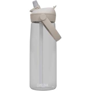 Die Camelbak® Thrive Flip Tritan Renew Wasserflasche ist der Nachfolger der beliebten Camelbak Eddy+ Tritan Renew und wurde entwickelt, um den ganzen Tag über für eine ausreichende Flüssigkeitszufuhr zu sorgen. Sie verfügt über einen Strohhalm und ein neues EasyFlow-Ventil, einen 100 % auslaufsicheren Verschluss und eine Staubschutzkappe. Der weiche, schwenkbare Griff erleichtert das Tragen. Dank ihres Designs passt sie in die meisten Getränkehalter und ist daher ideal für Reisen oder Tageswanderungen. Die gesamte Flasche ist spülmaschinenfest, was eine schnelle und einfache Reinigung ermöglicht. Fassungsvermögen: 750 ml. Hergestellt aus Tritan™ Renew Kunststoff, einem zu 50 % recycelten Material.