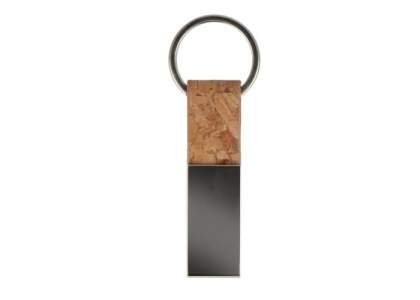 Introducing our Rectangular Cork & Metal Keyring - a sleek and sustainable accessory. Crafted from eco-friendly cork and durable metal, it offers style, functionality, and eco-consciousness in one.