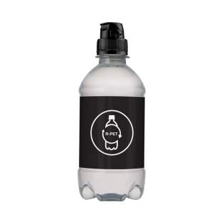 330 ml natuurlijk bronwater in een R-PET fles met sportdop. Kleur dop zwart. 330 ml natuurlijk bronwater in een R-PET fles met sportdop. Kleur dop zwart.