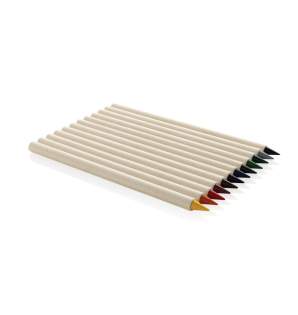 Unleash your creativity with the Micki GRS Certified Infinity 12pc Coloring Pencil Set. This set includes vibrant colors like Blue Lake, Dark Blue Ocean, Orange, Black, Purple, Dark Forest Green, Grass Green, Grey, Yellow, Red, Brown, and Pink. Each pencil is crafted from 94% recycled GRS certified milk carton paper, with a durable graphite pencil tip for smooth, long-lasting marks. Unlike traditional wooden pencils, which only write for about 200 meters, these Tree Free Infinity pencils last up to 20,000 meters. Not only do they write like a regular pencil, but they also erase cleanly and feature a touch tip for mobile device operation. The set is packaged in eco-friendly FSC® mix packaging. Discover a pencil that lasts longer, writes smoother, and goes further than ever before.