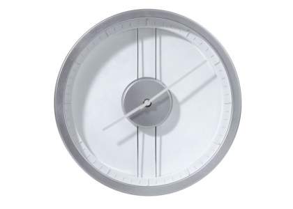A Toppoint design wall clock with a transparent front. The dial can be printed all-over with a full-colour digital print. Comes packaged in a gift box.