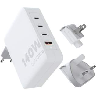 Das 140-W-GaN-Ultra-Reiseladegerät ist kompakter und leistungsstärker als je zuvor. Mit seinem kompakten Design und seiner Dual-Port-Funktionalität ist dieses Reiseladegerät perfekt für unterwegs, im Büro oder zu Hause. Mit den mitgelieferten Netzsteckern für die EU, Großbritannien und die USA und dem 240 W USB-C PD-Kabel (2 m) haben Sie alles, was Sie brauchen, um Ihre Geräte überall auf der Welt aufzuladen! Das 140-W-GaN-Ultra-Reiseladegerät ist kompakter und leistungsstärker als je zuvor. Mit seinem kompakten Design und seiner Dual-Port-Funktionalität ist dieses Reiseladegerät perfekt für unterwegs, im Büro oder zu Hause. Mit den mitgelieferten Netzsteckern für die EU, Großbritannien und die USA und dem 240 W USB-C PD-Kabel (2 m) haben Sie alles, was Sie brauchen, um Ihre Geräte überall auf der Welt aufzuladen!