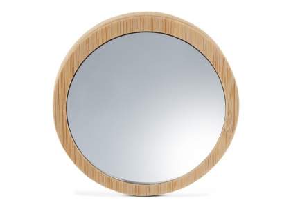 This small, stylish pocket mirror is framed in bamboo. It is portable and therefore ideal to take with you wherever you go.