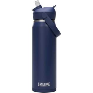 Die Camelbak® Thrive Flip VSS (vakuumisolierte Edelstahl-) Wasserflasche wurde entwickelt, um den ganzen Tag über für ausreichend Flüssigkeitszufuhr zu sorgen. Ein integrierter Stoßschutz schützt sie vor Beulen und gewährleistet einen sicheren Halt auf fast jeder Oberfläche. Eine robuste und langlebige Vollpulverbeschichtung sorgt dafür, dass Getränke ihren Geschmack behalten, während die doppelwandige Vakuumisolierung sie stundenlang heiß oder kalt hält. Ein Strohhalm, ein EasyFlow-Ventil, ein 100 % auslaufsicherer Deckel, eine Schutzhülle und ein weicher, schwenkbarer Griff, der das Tragen erleichtert, sind weitere Merkmale. Dank ihres Designs passt sie in die meisten Getränkehalter und ist daher ideal für Reisen oder Tageswanderungen. Die gesamte Flasche ist spülmaschinenfest, was eine schnelle und einfache Reinigung ermöglicht. Fassungsvermögen: 750 ml. 