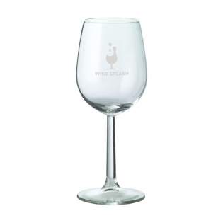 Helder wijnglas op voet. Voor het schenken van een wijntje in horecagelegenheden, tijdens een zakelijke borrel of op een persoonlijk feestje. Inhoud 290 ml.
