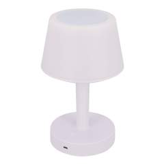 Beleuchten Sie Ihre Umgebung, bewerben Sie Ihre Marke und hören Sie Ihre Lieblingsmusik. Diese modische 3-in-1-Lampe mit Stimmungslicht und Lautsprecher wird über eine Touch-Steuerung bedient und verfügt über mehrere voreingestellte Lichtmodi. Die Beleuchtung besteht aus dimmbarem LED-Licht in 7 verschiedenen Farben. Batterielebensdauer: Licht nur 8-10 Stunden, Lautsprecher nur 2-4 Stunden, Licht und Lautsprecher 2-3 Stunden.