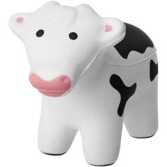 A fun stress item in the shape of a cow.