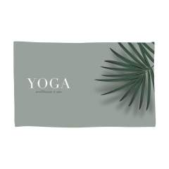 Serviette luxueuse comprenant votre propre impression couleur unique. Fabriqué à partir de 30% RPET, 10% polyester et 60% coton (350 g/m²). Cette serviette est légère et absorbe rapidement l'humidité. Confortable et douce. Par pièce sous cellophane.