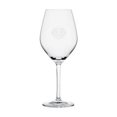 Klassisches Weinglas aus klarem Kristallglas. Kristallglas ist farblos, stabil und hat einen schönen Glanz. Die Form des Glases, eine breite Tasse mit spitz zulaufender Öffnung, trägt zu einem intensiven Geschmackserlebnis bei. Dieses stilvolles Glas eignet sich zum Servieren von Rotwein in Hotel- und Gastronomiebetrieben, bei Geschäftsessen oder im privaten Bereich. Fassungsvermögen 480 ml. Made in Europe.
