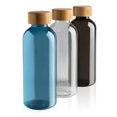 Diese einwandige rPET-Wasserflasche verfügt über einen stilvollen FSC-zertifizierten Bambusdeckel. Der Flaschenkörper besteht zu 100% aus RCS-zertifiziertem rPET. Die RCS-Zertifizierung gewährleistet eine vollständig zertifizierte Lieferkette der rec...