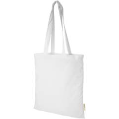 Sustainable tote bag with a large open main compartment providing plenty of space to carry around all of the essentials. The 32 cm long handles makes it comfortable and easy to carry around wherever you go. This tote bag is made in India with 100 g/m² organic cotton and is OEKO-Tex certified. Resistance up to 5 kg weight.