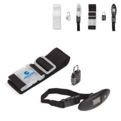 Be well prepared for your next trip. Say goodbye to excess baggage fees with the luggage scale and keep your belongings safe with the pad lock and luggage strap.
