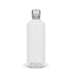 Verwenden Sie diese kristallklare Borosilikatglasflasche zum Trinken, Mixen oder Servieren Ihrer Lieblingsgetränke. Die eleganten Glasflaschen verfügen über einen flexiblen Glas-Verschluss, um ein Verschütten zu verhindern und Ihre Getränke zu schützen. Das Fehlen von sichtbaren Fugen oder Nähten unterstreicht das schlichte, elegante Design und macht es zu einer raffinierten Wahl für jede Gelegenheit. 