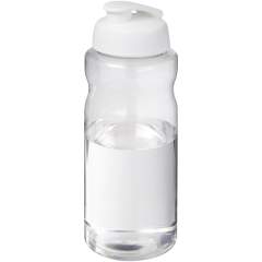 Einwandige Sportflasche mit ergonomischem Design aus recycelbarem PET-Material. Verfügt über einen auslaufsicheren Deckel zum Klappen Das Volumen beträgt 1 Liter. Hergestellt in UK. Verpackt in einem recycelten PE-Kunststoffbeutel. BPA-frei. 