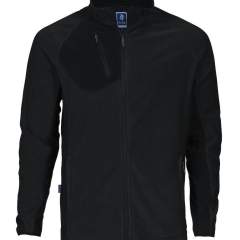 • microfleece met raglanmouwen voor extra bewegingsvrijheid<br />• ritssluiting met kinbescherming<br />• schuinlopende borstzak met ritssluiting met D-ring voor badge<br />• twee zijzakken met verborgen ritssluitingen<br />• twee binnenzakken