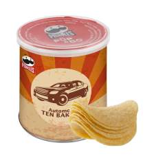 Mini Pringles ca. 40 Gramm mit 4c-Euroskala bedruckter Banderole