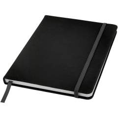 A5 notebook with matching colour elastic closure and ribbon. Includes 96 sheets (60g/m2) dotted paper.