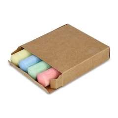 Ce set comprend 4 craies dans une boîte kraft. Parfaites pour dessiner sur les trottoirs, les tableaux ou d'autres surfaces, elles conviennent aussi bien aux enfants qu'aux adultes. L'impression numérique écologique constitue une option durable à la fois amusante et respectueuse de l'environnement, ce qui en fait un choix judicieux pour tous les artistes.