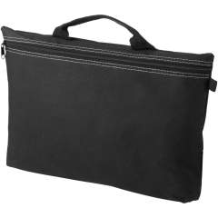 The Orlando conference bag is a product that thanks to the large print area can easily steal the show at any conference, trade fair or other events. Orlando is made of strong, versatile 600D polyester, closes and opens with a zipper and has a convenient pen loop on the bag's exterior. It offers enough space to store papers of up to A4 size and, besides this, the bag is easy to carry using the carry handle.   
 