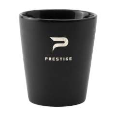 Trendy mug without handle. Made of high-quality ceramics. With matt outside and high-gloss inside. Suitable for all coffee machines. Capacity 190 ml. Dishwasher-safe. The imprint is tested and certified dishwasher-safe: EN 12875-2.