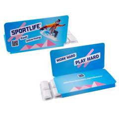 Sportlife 12 Chewing gum blister with sugar free chewing gum full colour printed