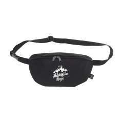WoW! Practical hip bag made from recycled material. The outside of this bag is made from 600D RPET polyester. The inside is made from RPET PVC. This hip bag has a zipper and an adjustable strap with a plastic click closure. Ideal for storing personal items during sporting activities, holidays or festivals. Capacity approx. 1.5 litres. GRS certified. Total recycled material: 96%.