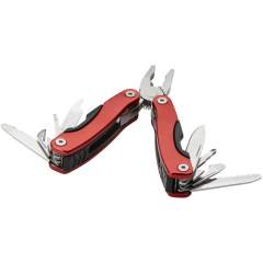 Compact multi tool with 11 functions and a nylon pouch.