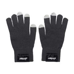 Gants tricotés pour écran tactile dans une fibre conductrice sur l'embout de quelques doigts. Vous ne devez plus ôter vos gants pour utiliser votre tablette ou portable. Taille unique.