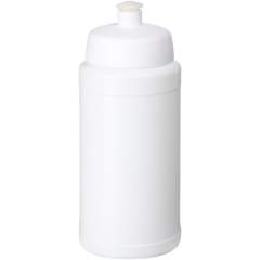 Bouteille de sport à paroi simple avec couvercle anti-déversement et bec verseur. Capacité de 500 ml. Fabriqué au Royaume-Uni.