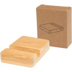 The Ebla phone stand is crafted from responsibly sourced bamboo, providing a stylish and more sustainable way to hold your phone. With its ergonomic viewing angle it ensures optimal comfort for video calls, browsing, or watching your favourite shows.